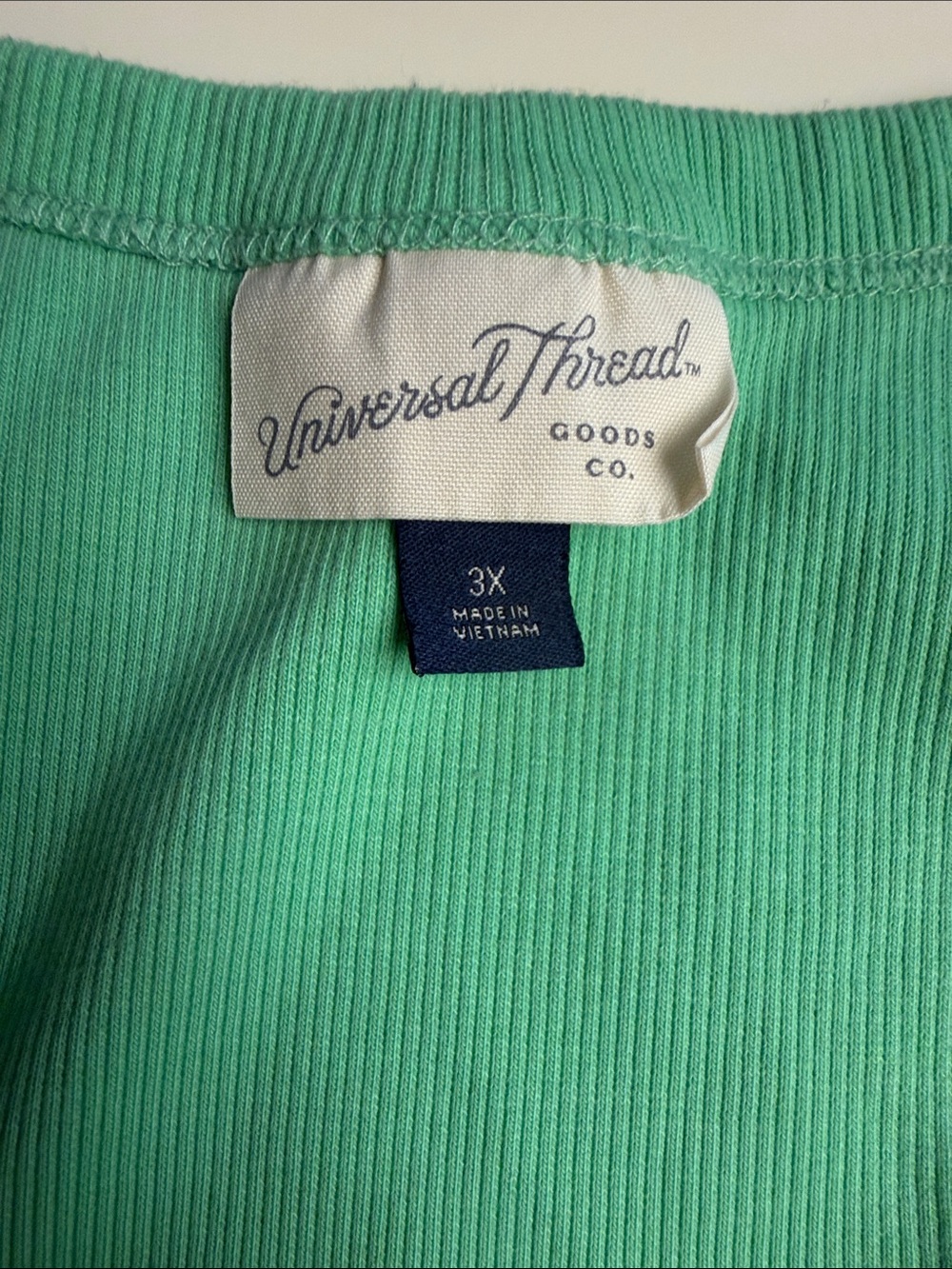 Universal Thread Ribbed Green Tank Dress 3X - Picture 3 of 4